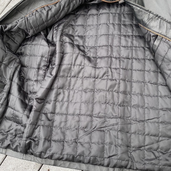 Lined Leather Jacket - Picture 4 of 9